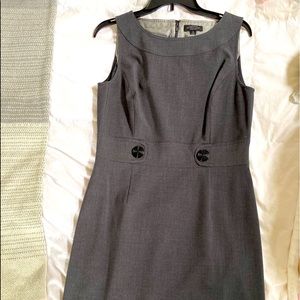 Tahari Arthur Levine Charcoal Grey Dress Size 8